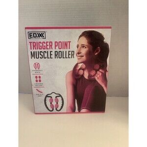EDX by Endurance 4 Wheel Trigger Point Muscle Roller Massage Deep Tissue Muscle